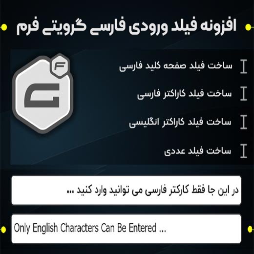 افزونه Gravity Forms Persian Characters | اجبار ورود کاراکتر فارسی